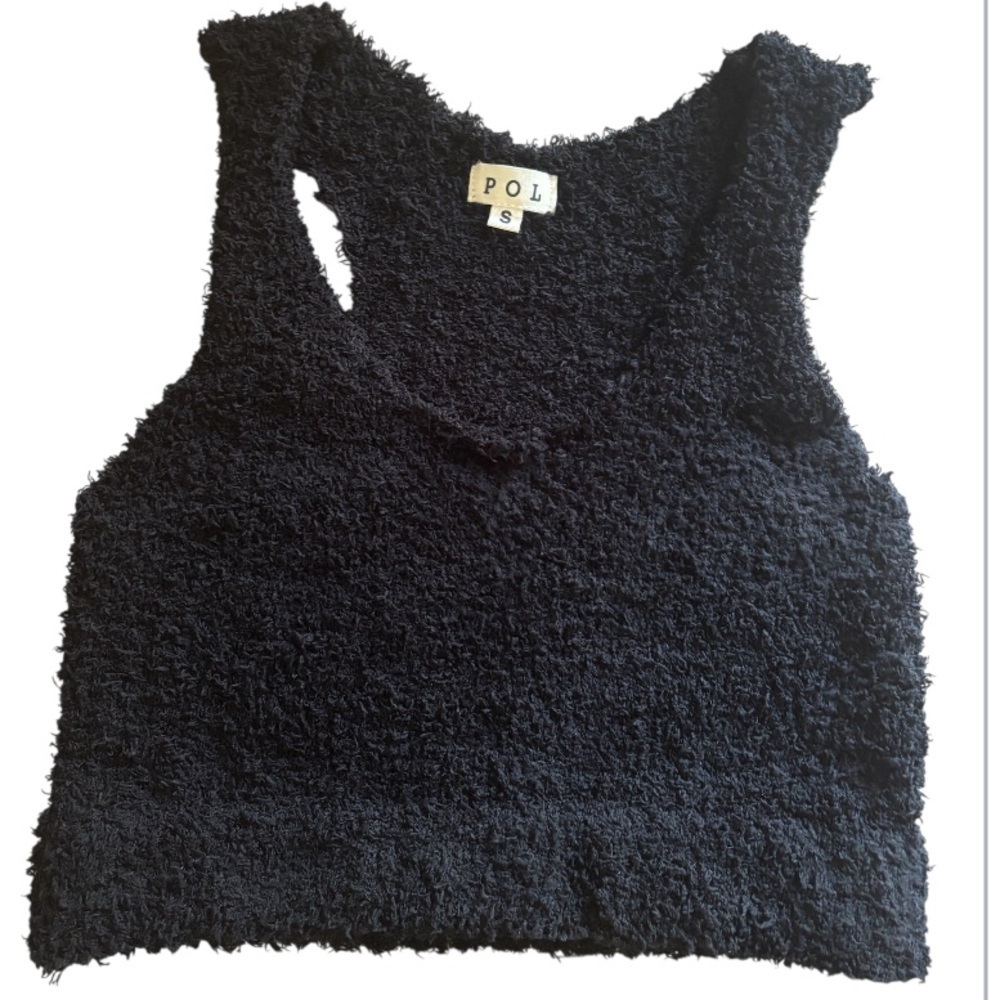 POL Soft Fuzzy Racerback Tank Top NWOT